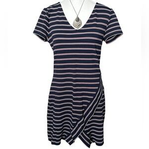 Skies Are Blue Striped Mini Dress Red, White & Blue SP
